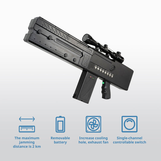 Hand-held gun type 8 frequency